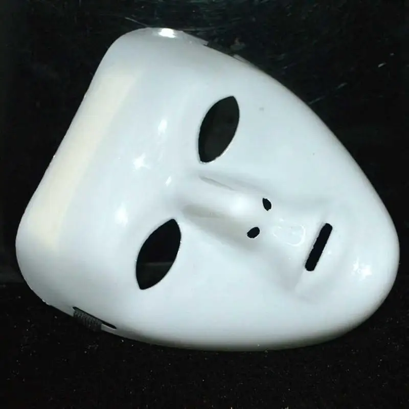 1/2/3PCS Hand Painted White Full Face Mask For Halloween Party Cosplay DIY Blank Masquerade Performance