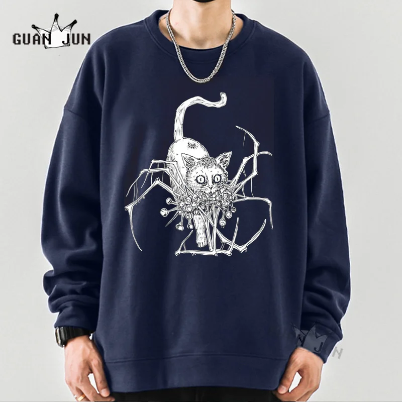 Anime Manga Japanese Tomie Junji Ito Uzumaki Horror Graphic Printed Fashion Hoodies Harajuku Ullzang Unisex Sweatshirt Pullover