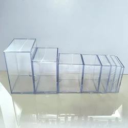 Transparent Thick Card Case Game Magic TCG Cards Box 10/25/50/100/150/200/250 Count Clear Card Storage Box Holds Standard Cards