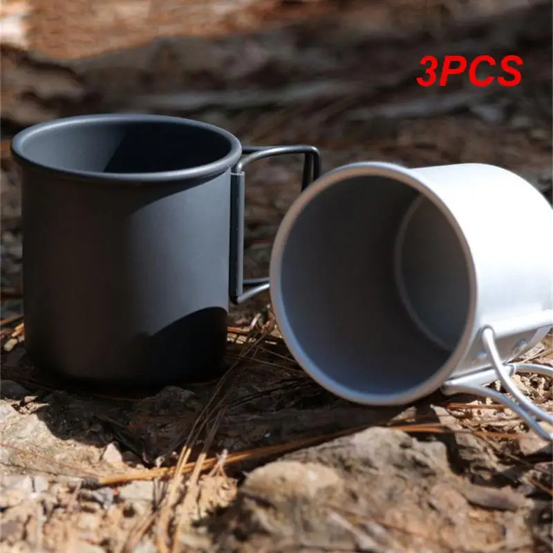 Large Capacity Water Cup Portable Camping Mug Aluminum Alloy Cup Camping Cooker Portable Cup