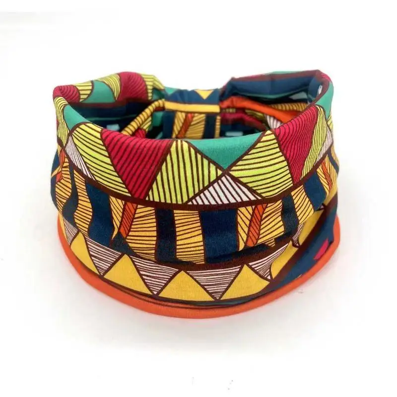 Afrikanisches Tribal-Print-Stirnband aus weichem Stoff, dehnbar, für Yoga, Workout, Laufen, Haarband für Frauen – Detail 3