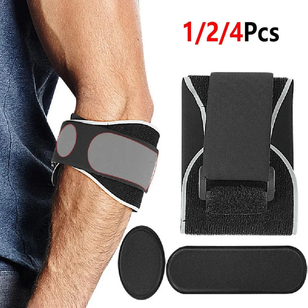 1/2/4Pcs Elbow Brace for Tennis Golfer Elbow, Adjustable Forearm Support Strap with Pad for Sports Gym Workout