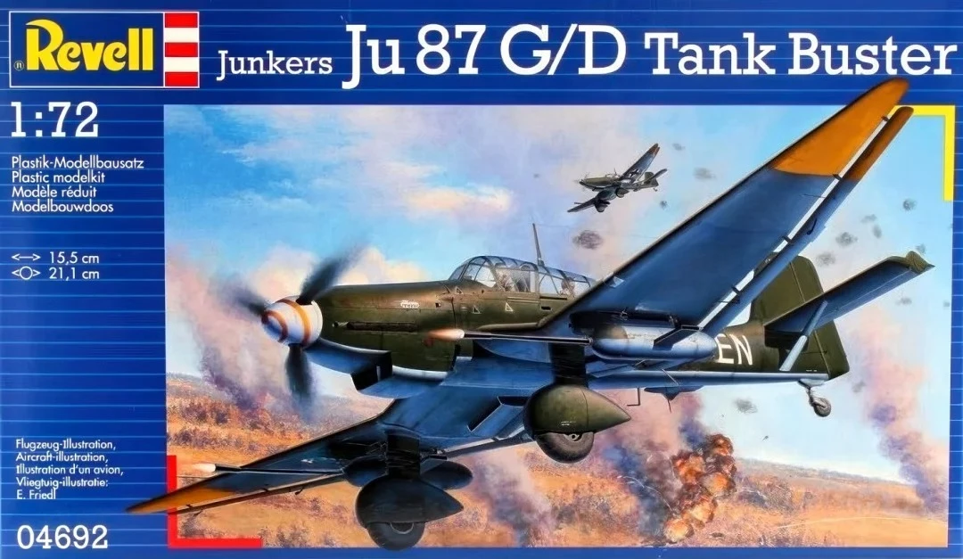 

Комплект масштабной модели самолета Revell 04692 Junkers Ju 87 G/D Tank Buster 1/72