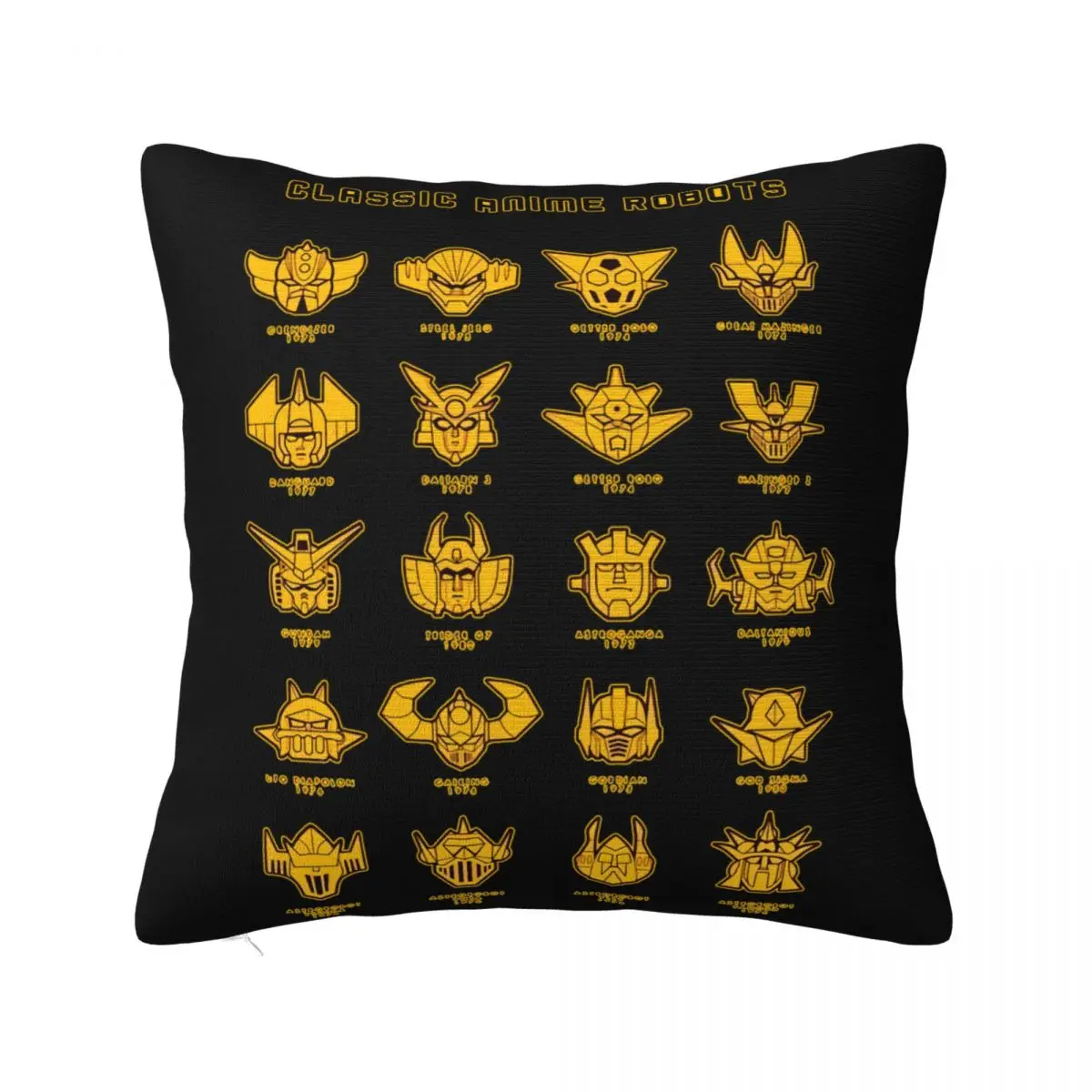 Meme Tributo Robot Anni 80 Goldrake Mazinga Jeeg Grendizer Cotonebandan Pillow Case