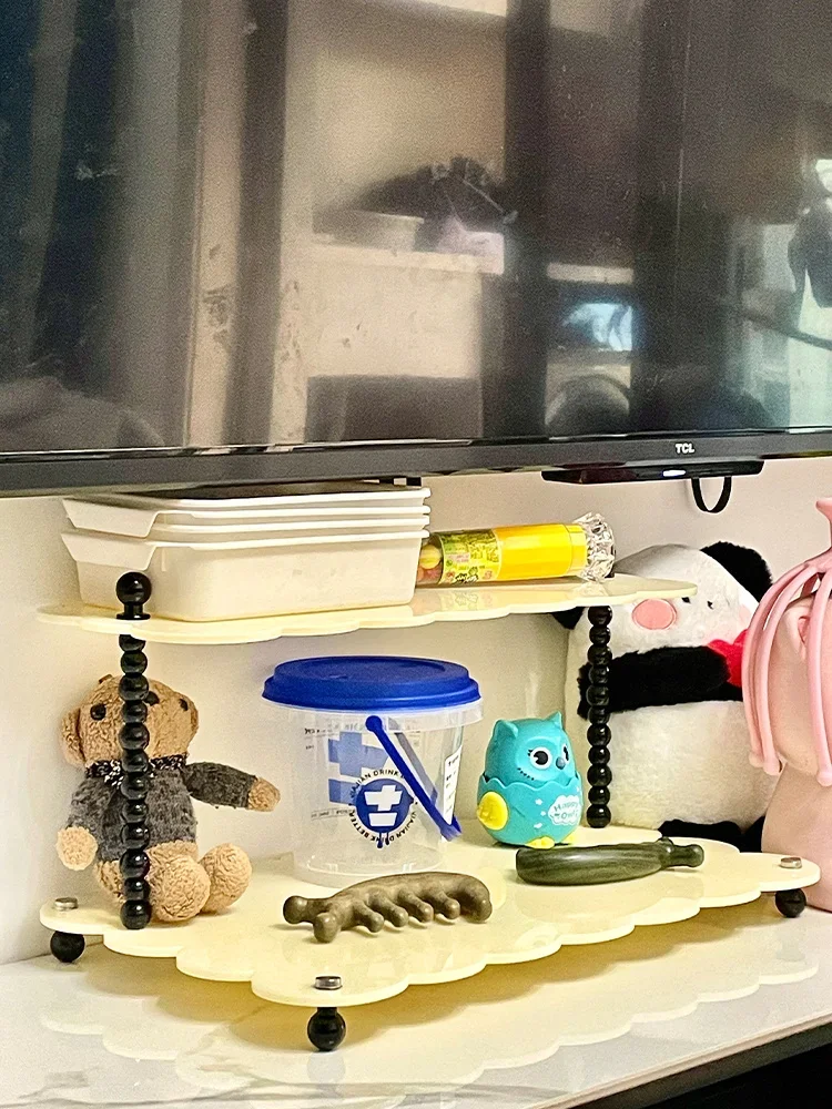 

Mei's acrylic cup shelf, simple bedroom desktop decoration, home cosmetics, multi-layer storage display shelf