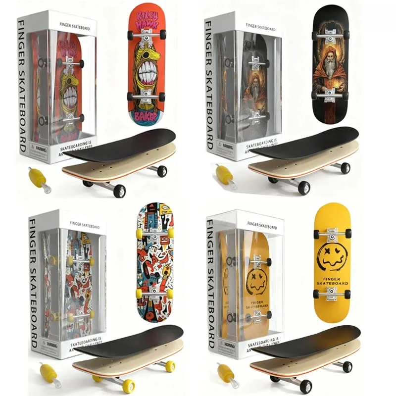 

Various Finger Scooter Maple Wood Professional Mini Wooden Skateboard Set Desktop Competitive Toys Kid Tabletop Toys for Boys