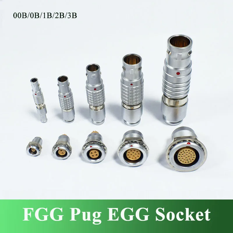 FGG EGG Metal Push-pull Self-locking Connector Compatible with REMO Connectors 2-26 Pin 0B 1B 2B 3B 4B Aviation Plug Socket