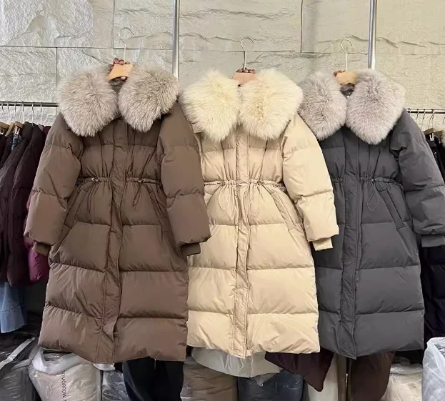 Wholesale High Quality Fashion Women Down Jacket Girl Ladies Long Sleeve Winter Coat