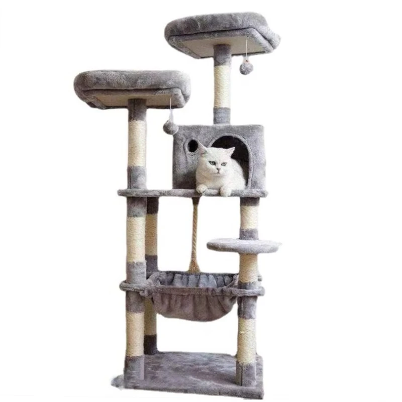 

Solid Wood Climbing Large Cute Big Luxury Wooden Cat Trees Scratcher Arbre A Chat Large Modern Cat Tree
