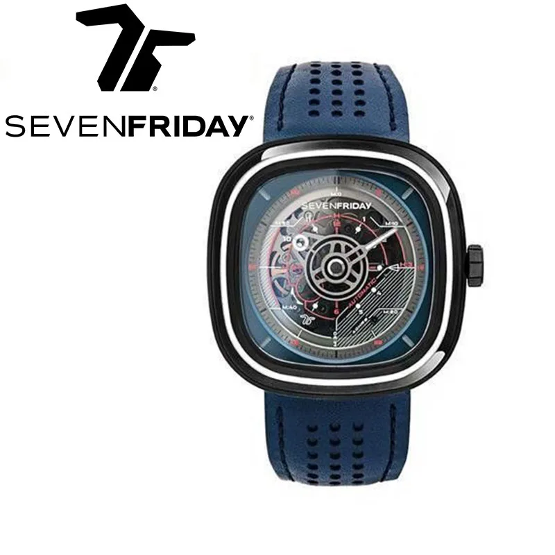 SEVENFRIDAY watch T3/01 men\'s fully automatic mechanical watch T series waterproof fashion men\'s watch luxury brand mature men