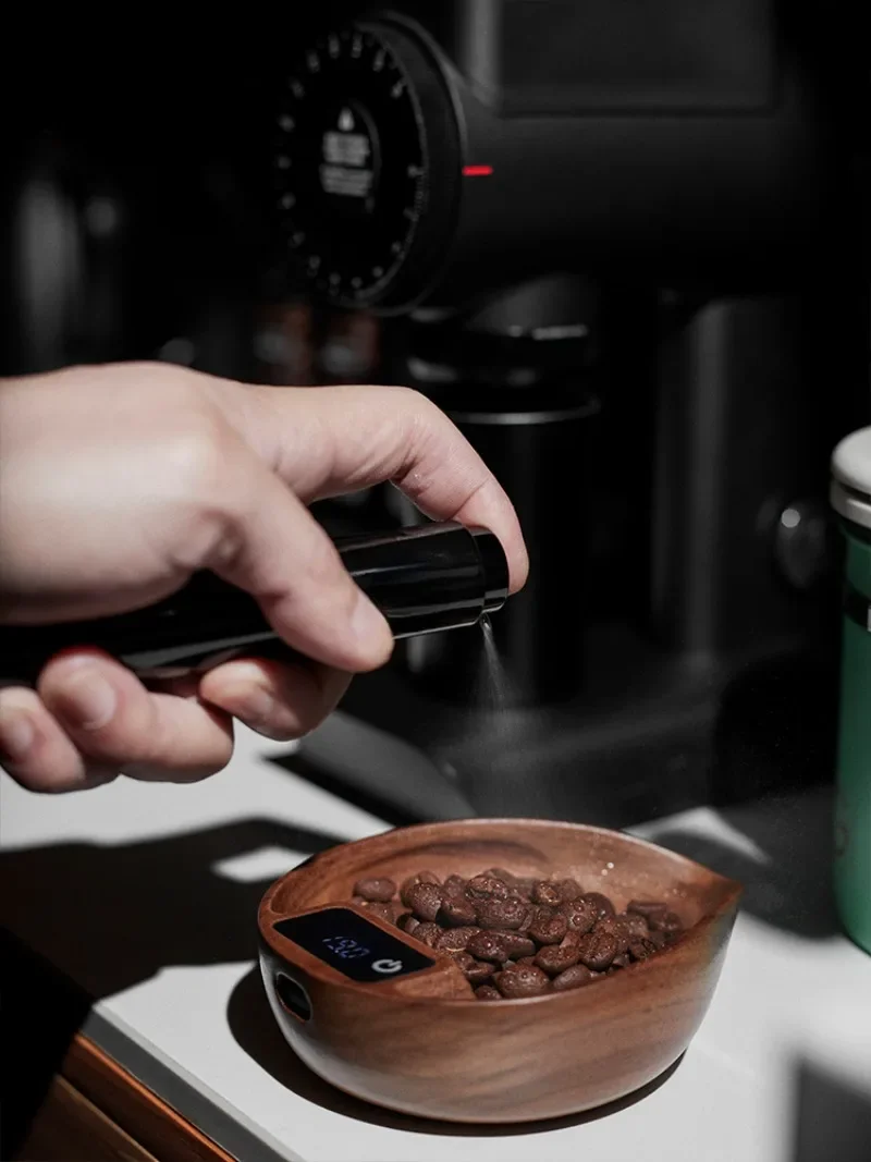walnut hand brewed electronic bean plate espresso re-display plate