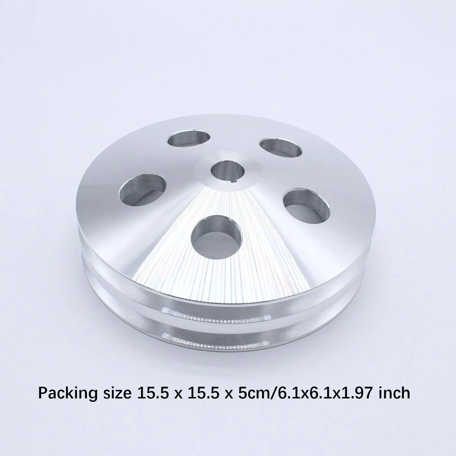 Reliable Steering Pump Pulley Aluminum Alloy Double Groove Replacement Component for Chevy to 1972 Vehicle