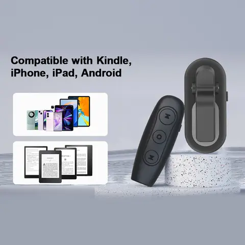 Sidvändare för Clicker Sidvändare Fjärrstyrd sidvändare för Android-surfplattor iPhone Läsromaner för Kindle Tillbehör 6 best sales Kindle-fjärrkontrollen - №6
