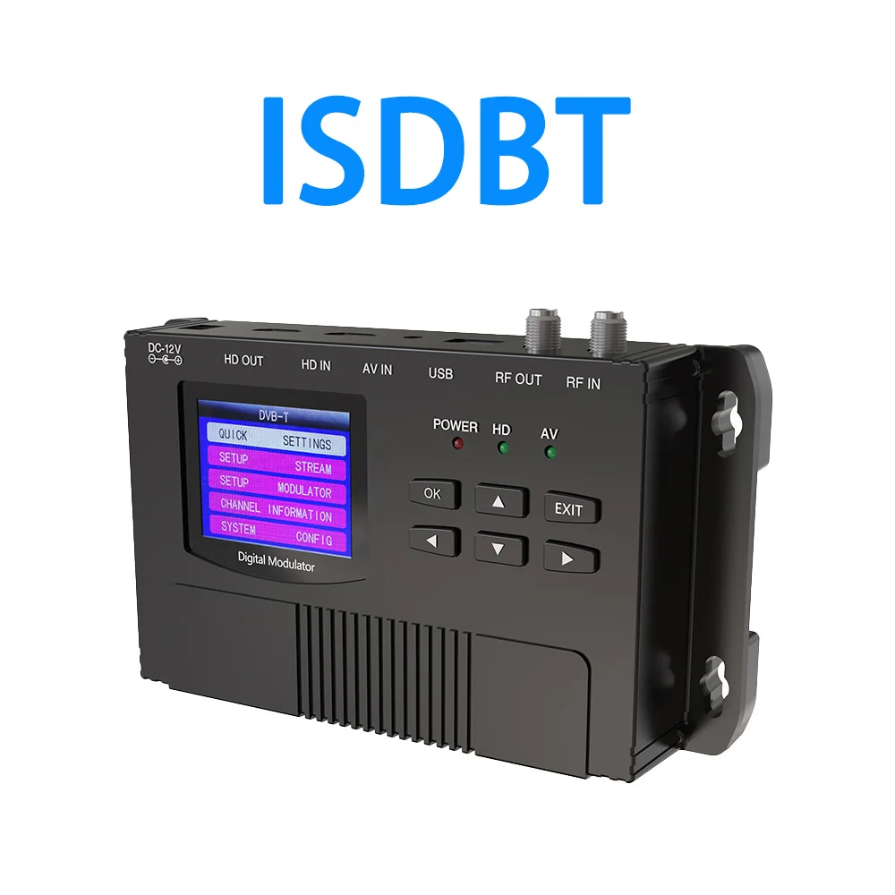 

Цифровой модулятор сигнала HD/AV ISDB-T, радиочастотный модулятор, модулятор аудио- и видео высокой четкости для DVB-T, DVBC, энкодера ATSC