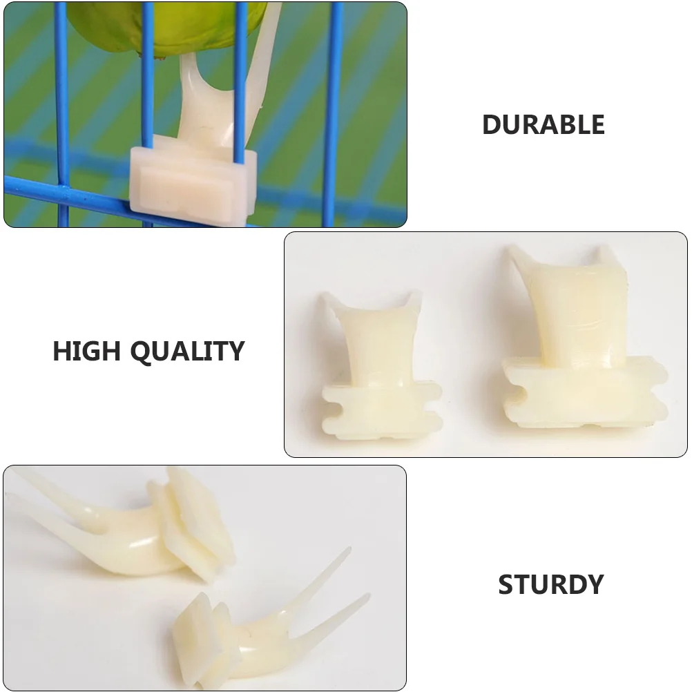 

15 PCS Fruit Feeder Holder Parrot Bird Fork Stand Accessory Feeding Plastic Food