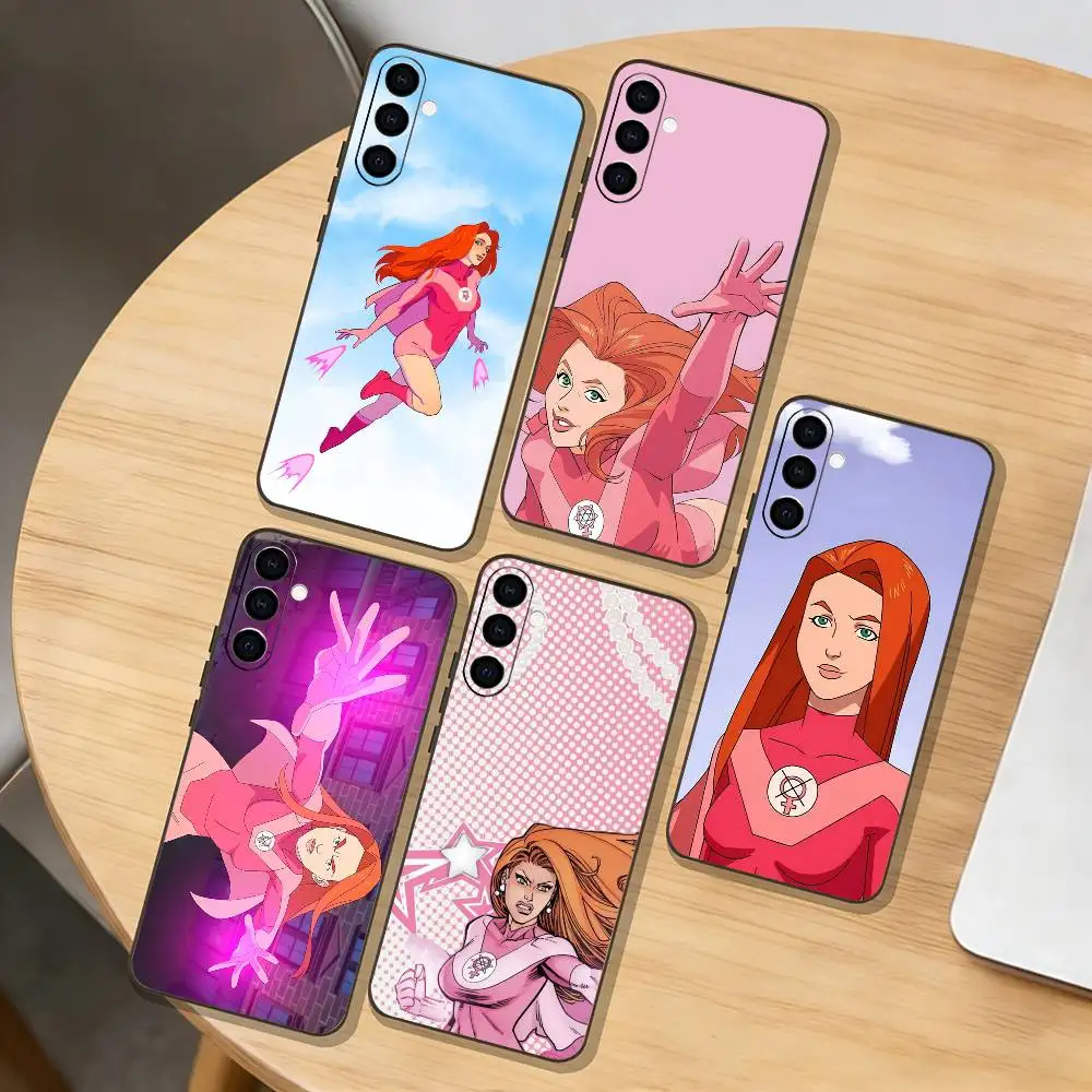 

I-Invincible Season 2 Atom Eve For Phone Case For Samsung Galaxy A73,A72,A71,A70,A53,A52,A51,Others Soft Black Cover