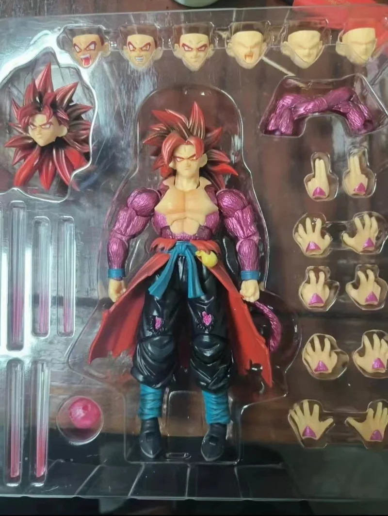 Black Hole Toys Shf Dragon Ball Figure Super Saiyan 4 Ssj4 Time Jumper Action Figures Acme Power Goku Jiren Collection Model Toy