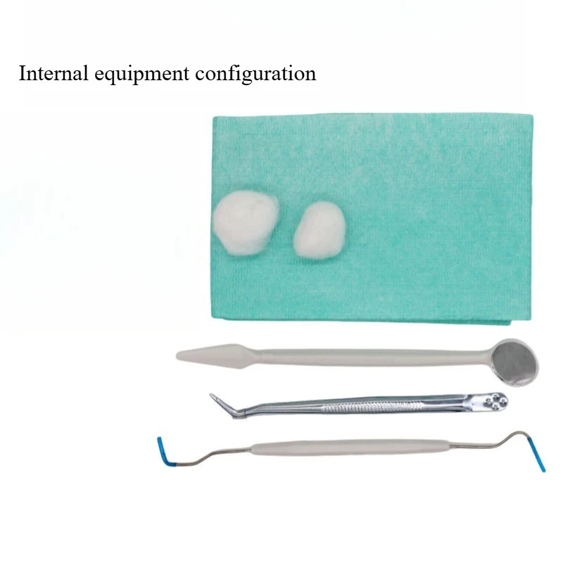 Dental Disposable Oral Instrument Box Medical Cleaning Gear Thickened Plastic Tray Intraoral Mirror Probe Oral Treatment Tool