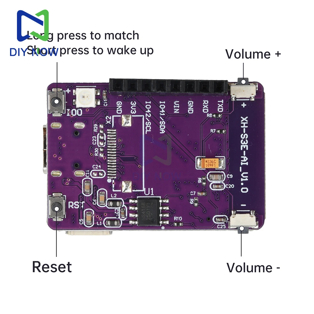 ESP ESP32 S3 N16R8 مجلس التنمية Xiaozhi AI وحدة روبوت الحوار الصوتي مع شاشة OLED 0.96 بوصة واجهة من النوع c