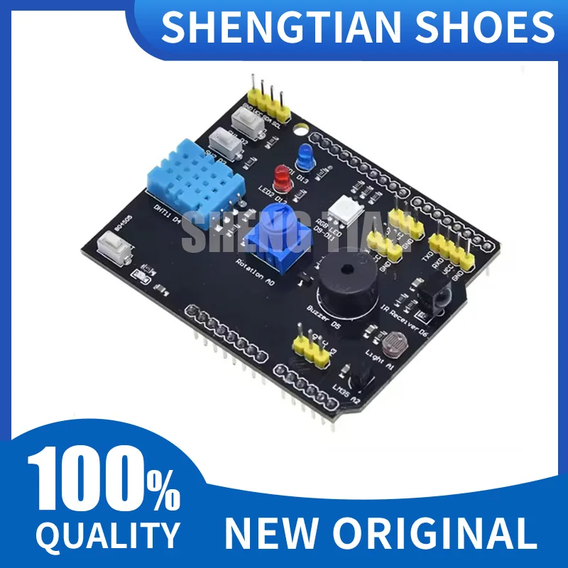 9 in 1 sensors board Multifunction Expansion Board DHT11 LM35 Temperature Humidity For Arduino UNO RGB LED IR Receiver Buzzer
