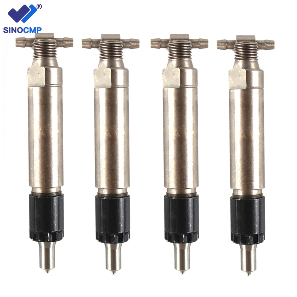 4PCS Fuel Injectors set For Yanmar Komatsu 4D84E 4D88E 4TNE88 Engine 729503-53100 Engine Common Injector