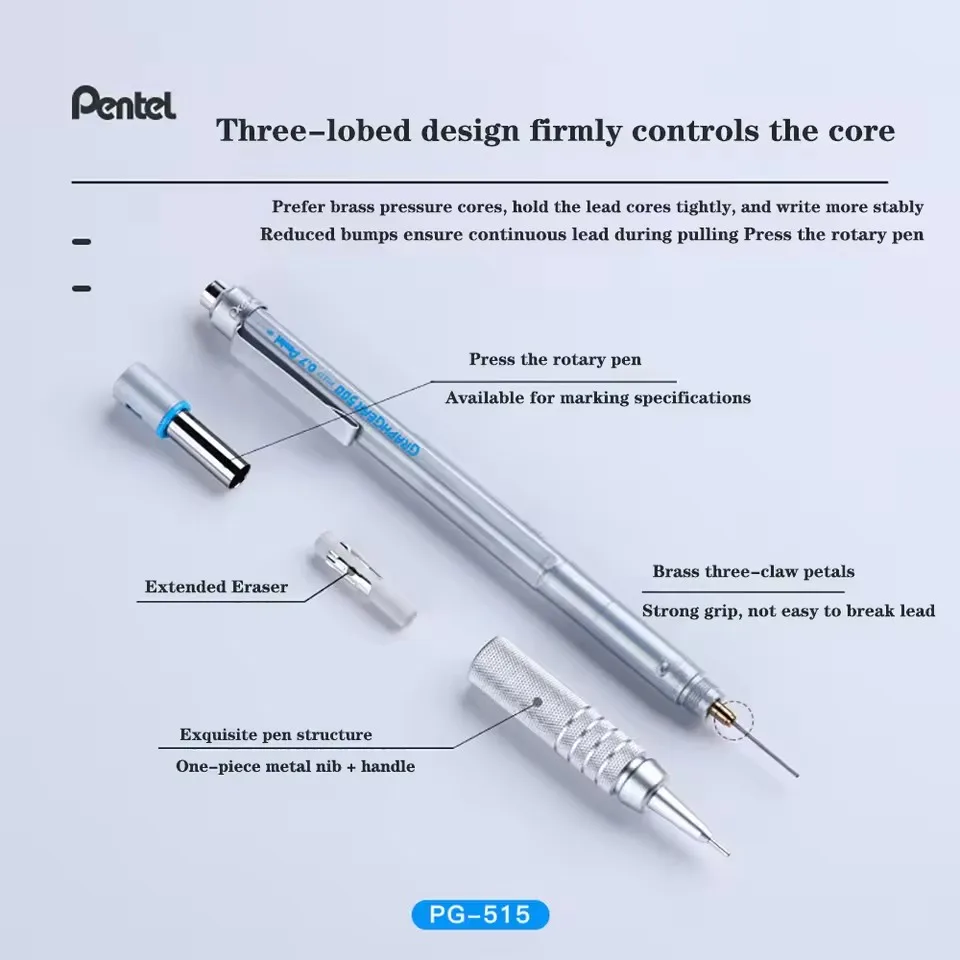 Pentel GraphGear 500 Mekanik Ç - Pentel Pen Graphgear incelemesi ve fiyatı