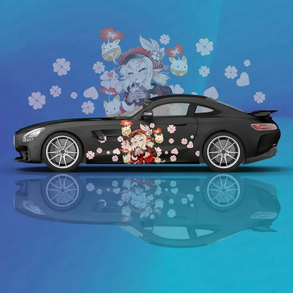 Genshin Impact Klee-calcomanía de animal para coche, película protectora de vinilo, gráficos laterales de carreras, accesorios de envoltura, pintura en aerosol, pegatinas para automóviles