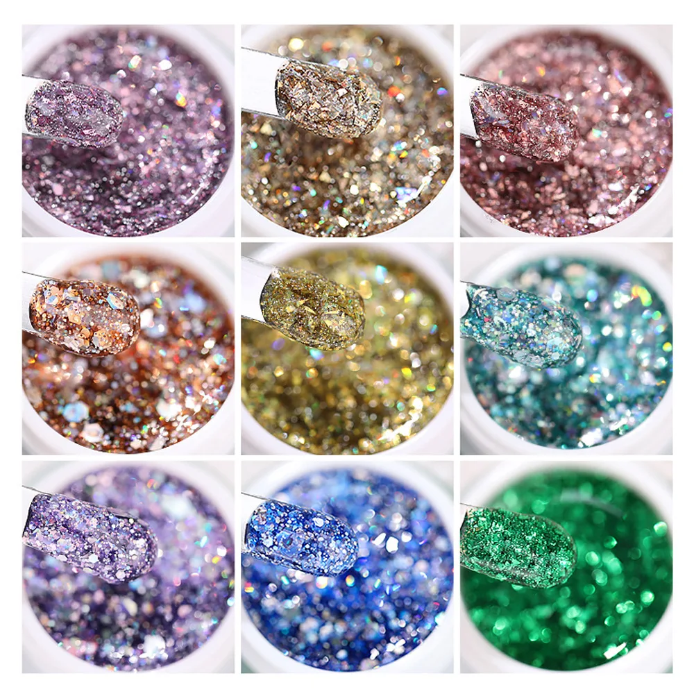 30ml Nail Blending UV Gel Soak Off UV LED System Mixing Gel For All Kinds Nail Art Glitter Sequin Manicure Mix Blend Gel Varnish