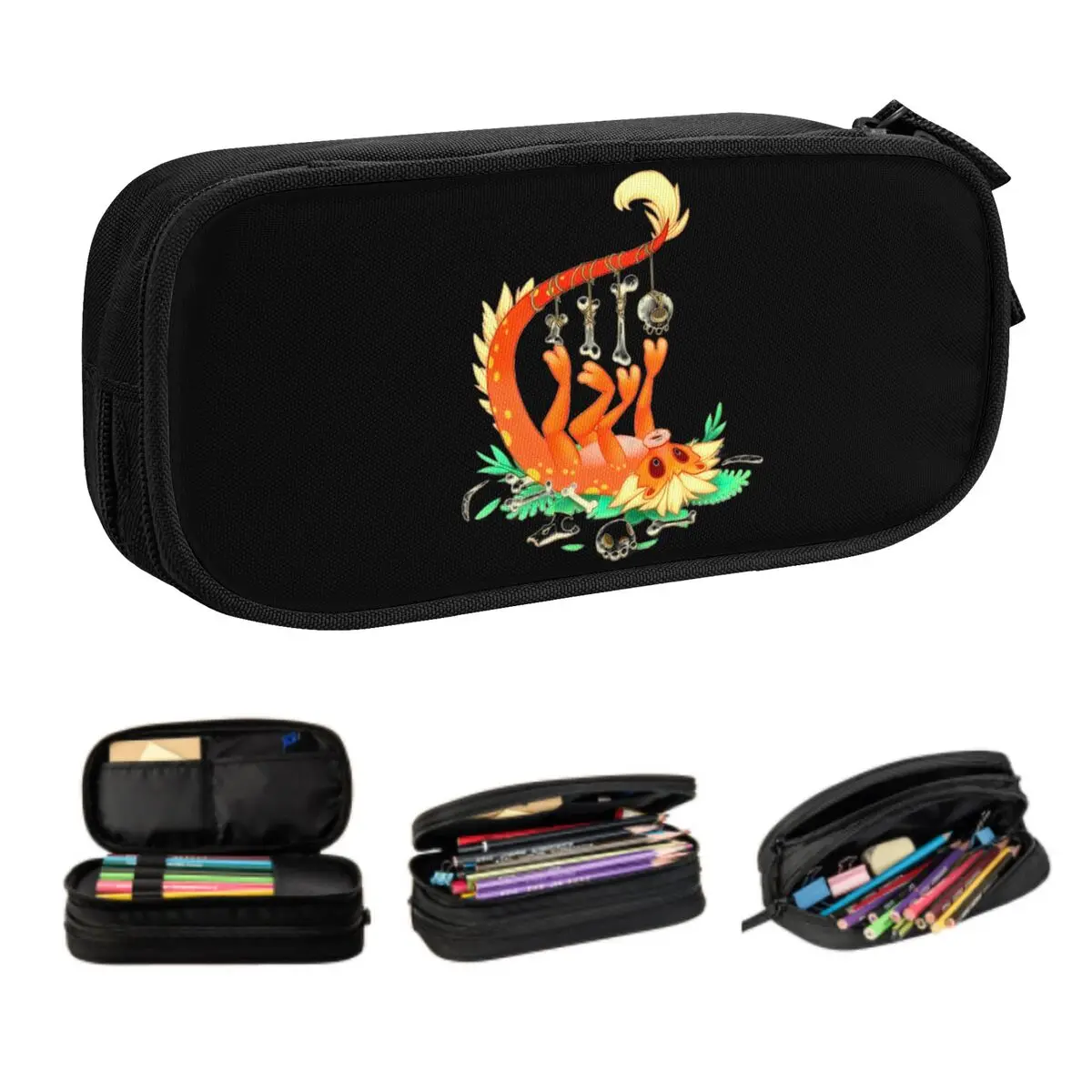 Custom Cute My Singing Monster Pencil Case for Boys Gilrs Big Capacity Pencil Bag School Accessories