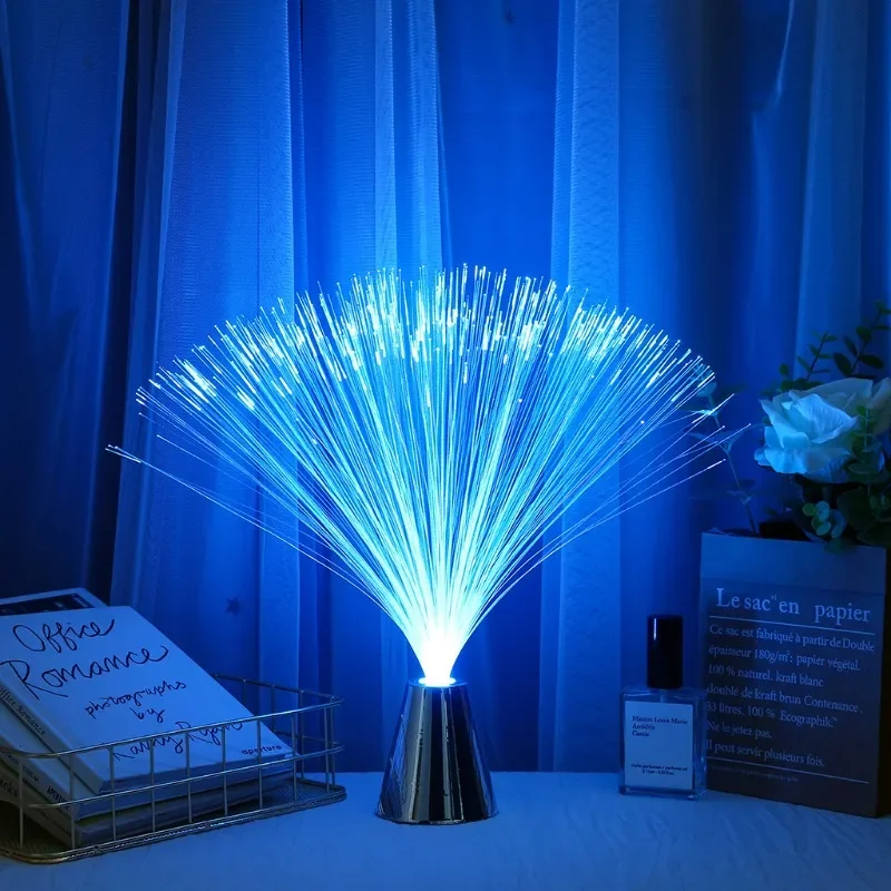 XYXP Color Changing LED Optic Fiber Lights Lamp For Living Room Night Decoration Children Kids Holiday Wedding Gift Present