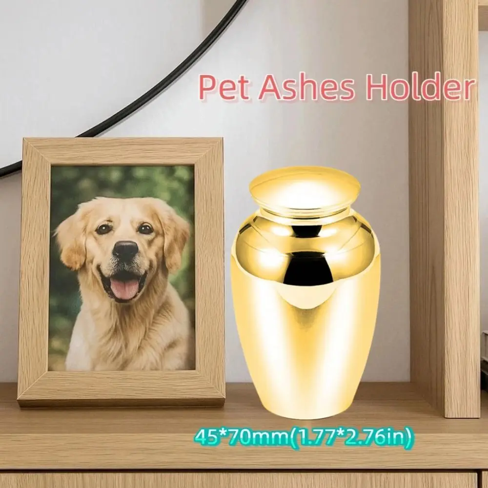 

Portable Aluminium Alloy Pet Ashes Holder Multiple Colors Waterproof Pet Cremation Urns Decorative Small Keepsake Urns Pet Teeth