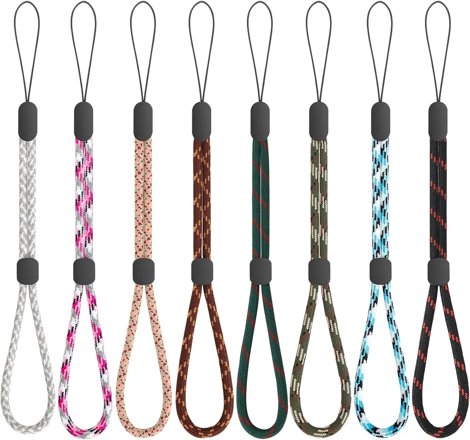 

Hand Wrist Strap Lanyard, Adjustable Nylon Colorful for Mobile Phone, Camara, USB Flash Drive, ID Name Tag Badge