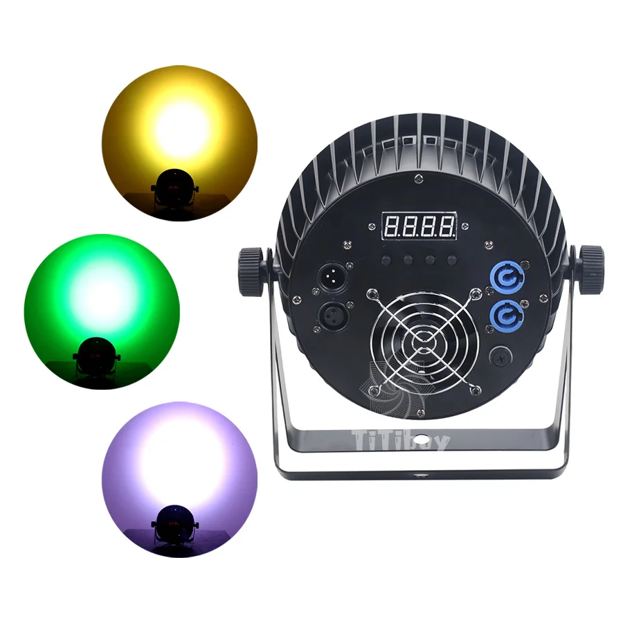 Imagem -05 - Led Flat Par Light Dmx Control Professional dj Disco Rgbw Rgbwa uv em em sem Impostos 18x12w 18x18w 132 Pcs