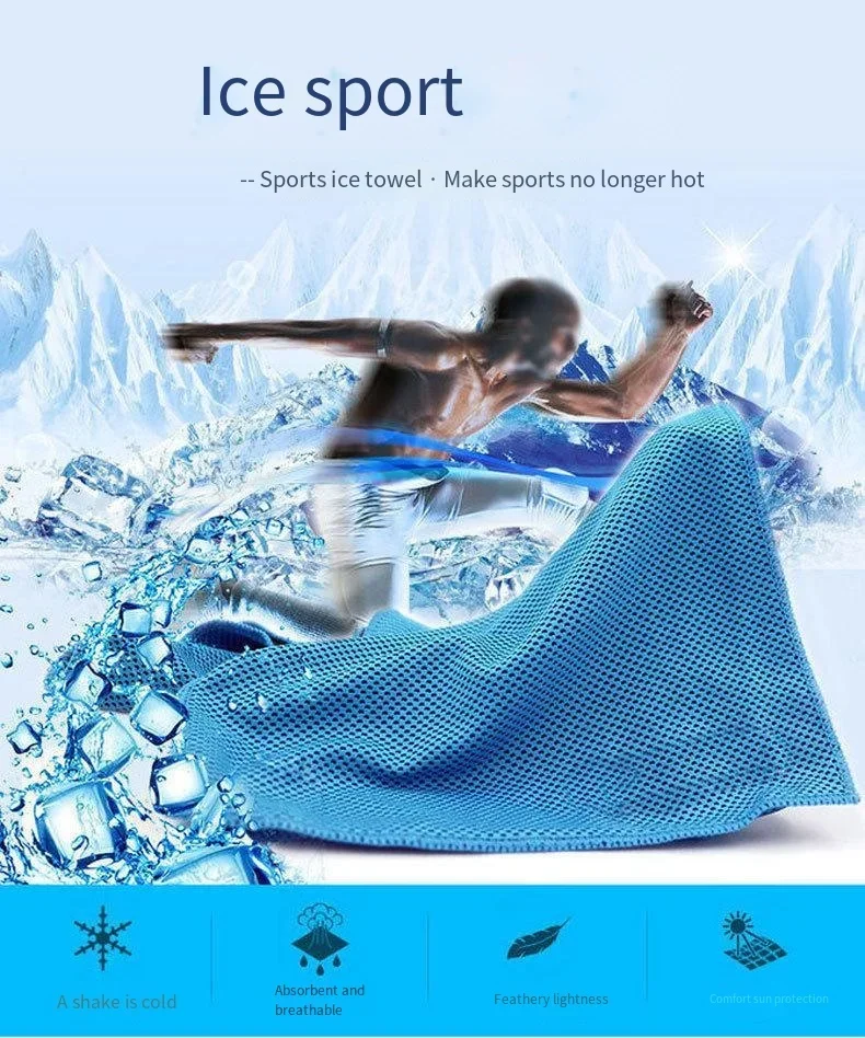 Sport Cooling Towel Microfiber Instant Cool Ice Face Towels for Gym Swimming Yoga Running 30x80cm Quick-dry Towels Cooling Cloth