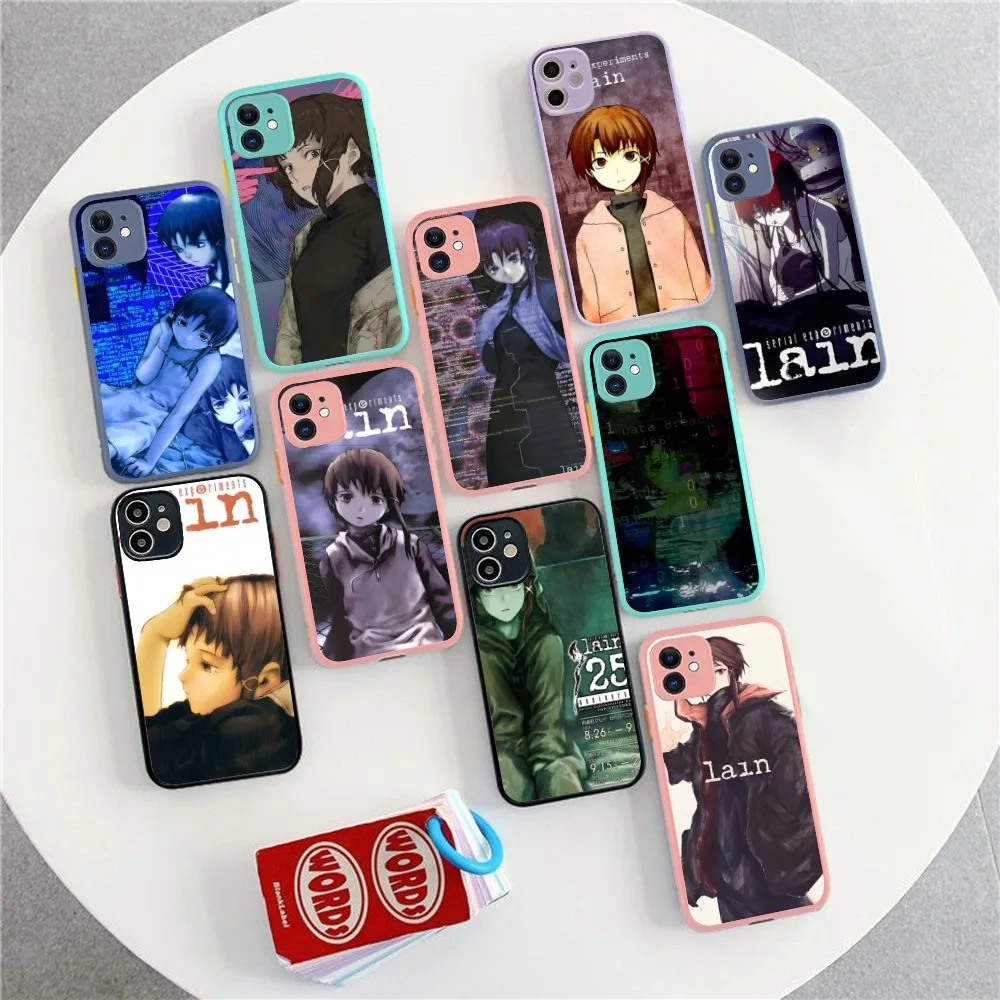 Serial Experiments Lain Phone Case For IPhone 14 X XR XS 7 8 Plus 11 12 13 Pro MAX 13mini Matte Shockproof Case