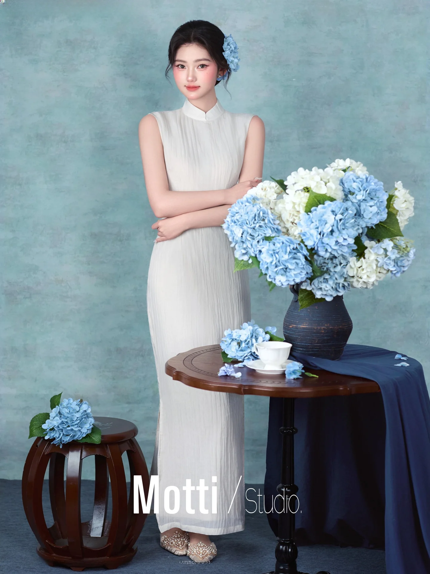 

New Chinese Style Photography Costume Studio Portrait Art Photo Simple Zen Meaning National Fashion Spring 2026