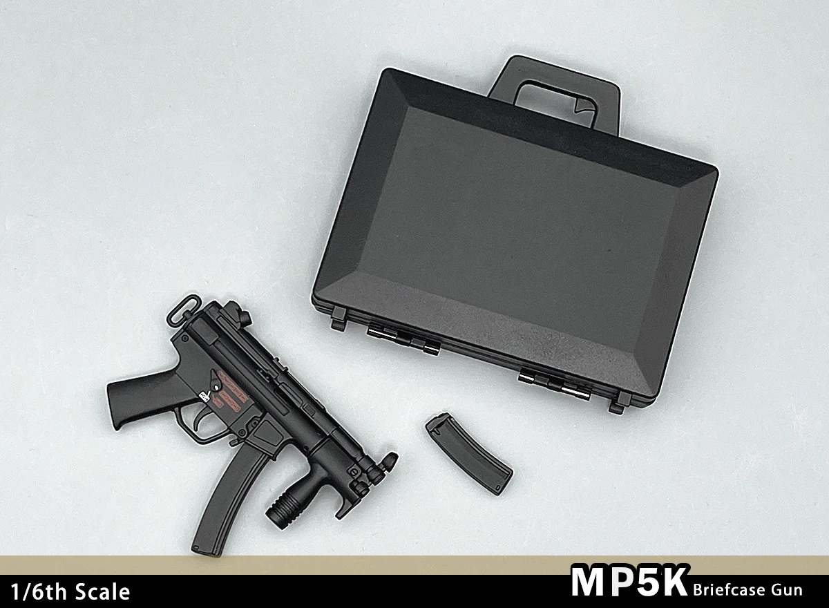 MP5k Airsoft Aktentasche Pistole Kunststoff Modell im Maßstab 1/6 für 12-Zoll-Actionfigur Militär kollektion kann nicht auf Lager schießen