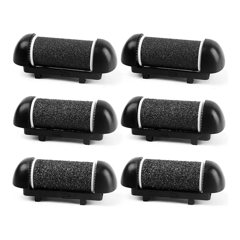 

M04K 6 PCS Replacement Roller Head For Electric Callus Remover Replacement Heads Foot Care Pedicure Tools