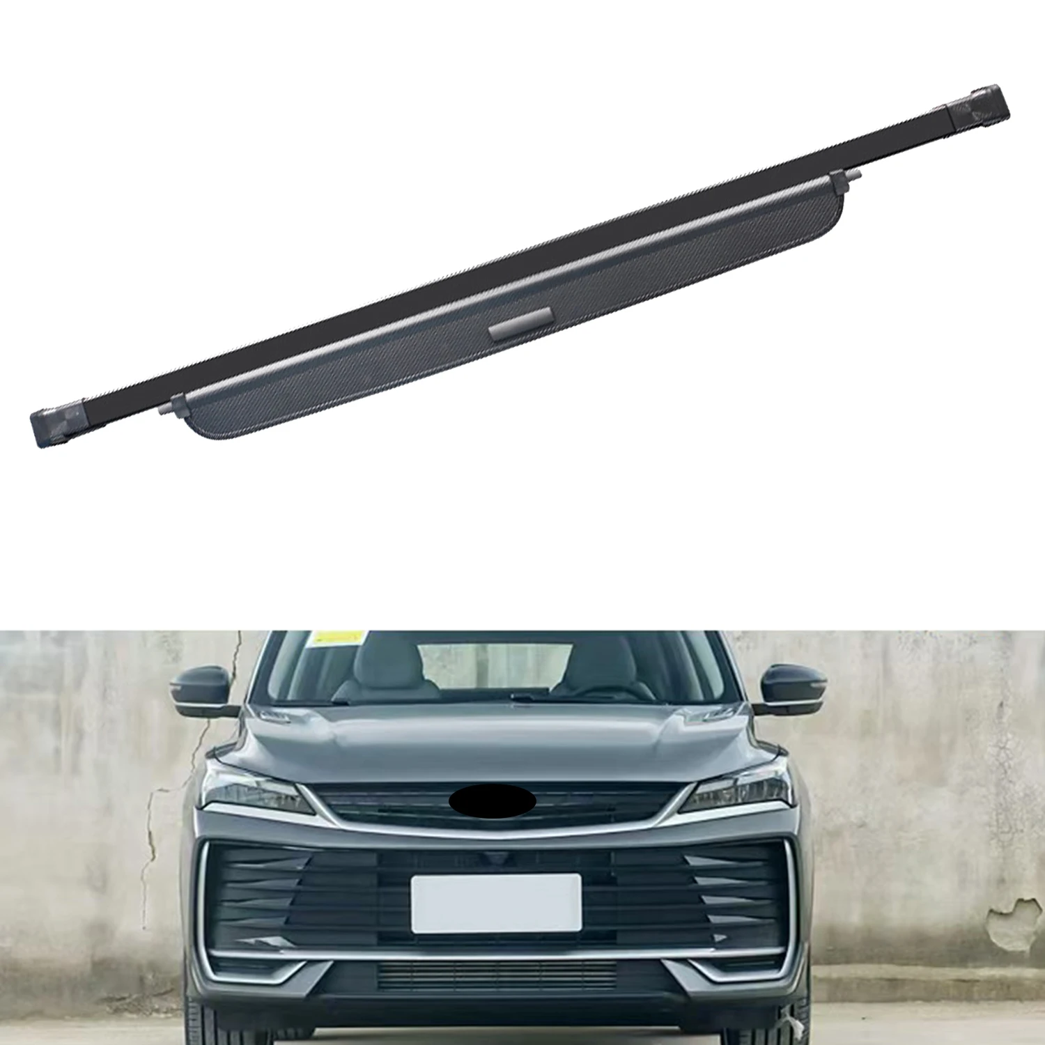 

For Geely Coolray Cool 2019-2025 Car Cargo Cover Retractable Rear Trunk Shade Luggage Security Cover 1Set
