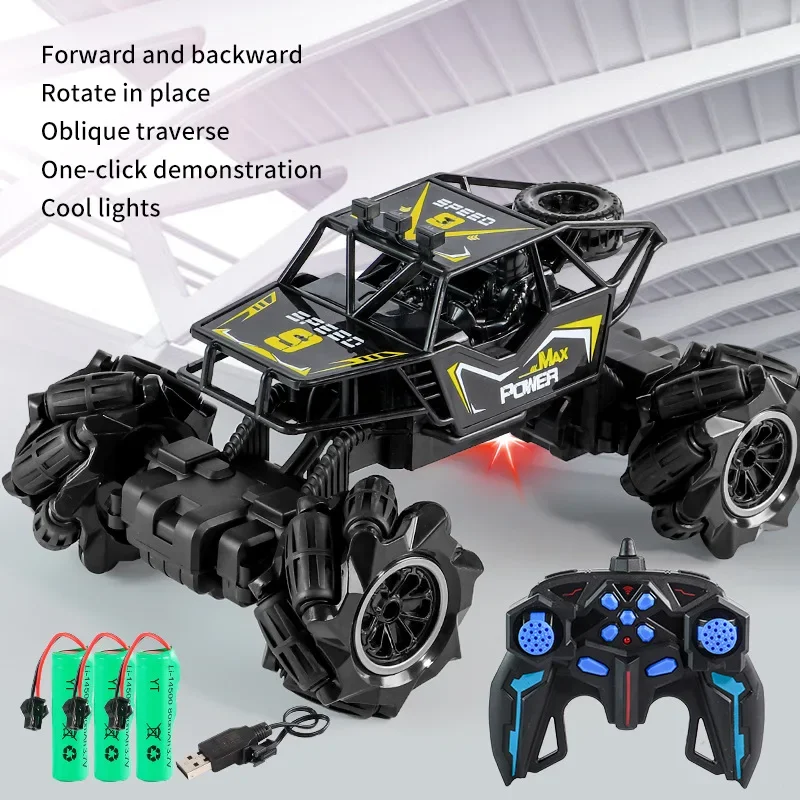 4wd Rc Auto Met Led Verlichting 2.4G Radio Afstandsbediening Auto Buggy Off-Road Control Trucks Jongens Speelgoed Voor Kinderen Cadeaus Kids Speelgoed