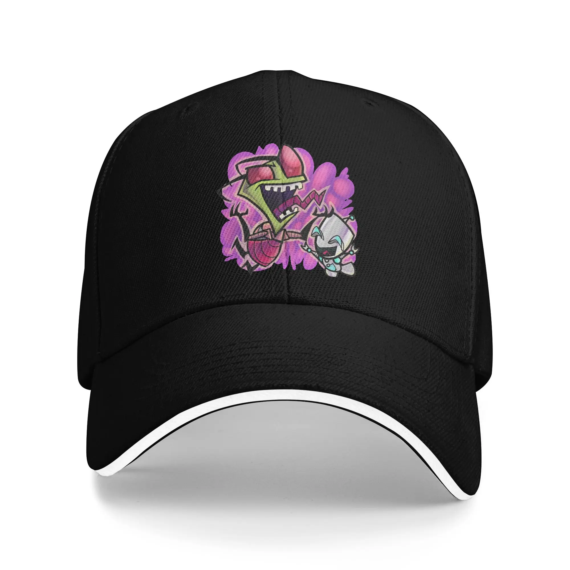 Invader Zim Baseball Caps Hip Hop  Sandwich Caps for Men Women Adjustable Sun Cap Outdoor
