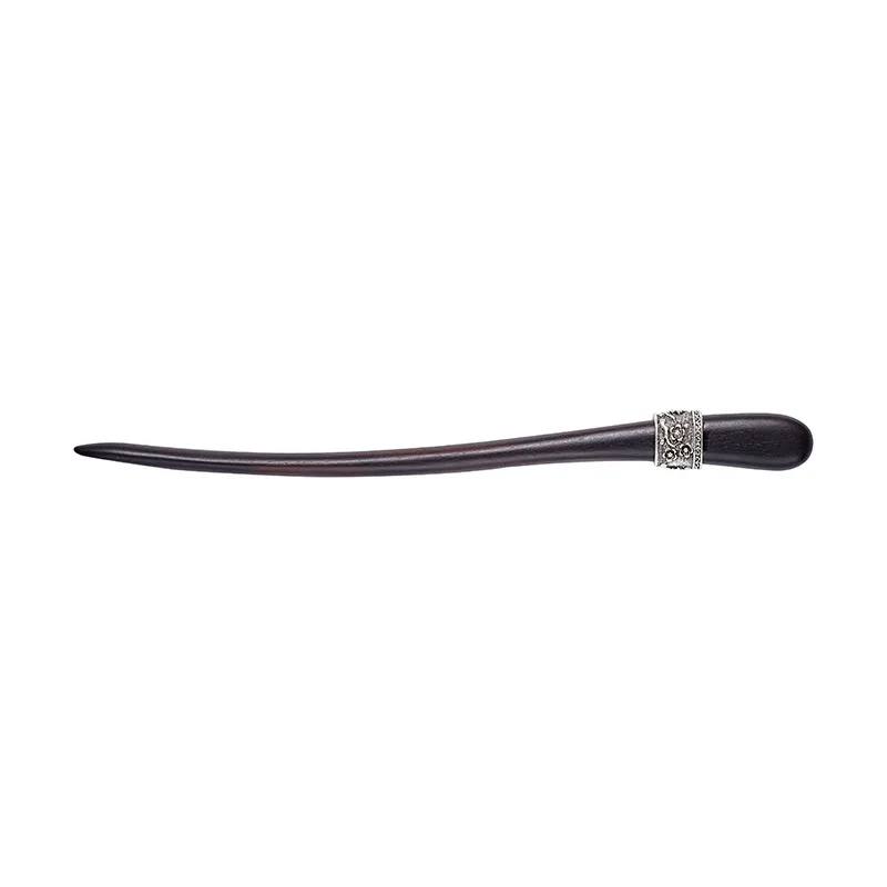 New Chinese style ebony hairpin ethnic style classical handmade Hanfu qipao accessories for women view 5