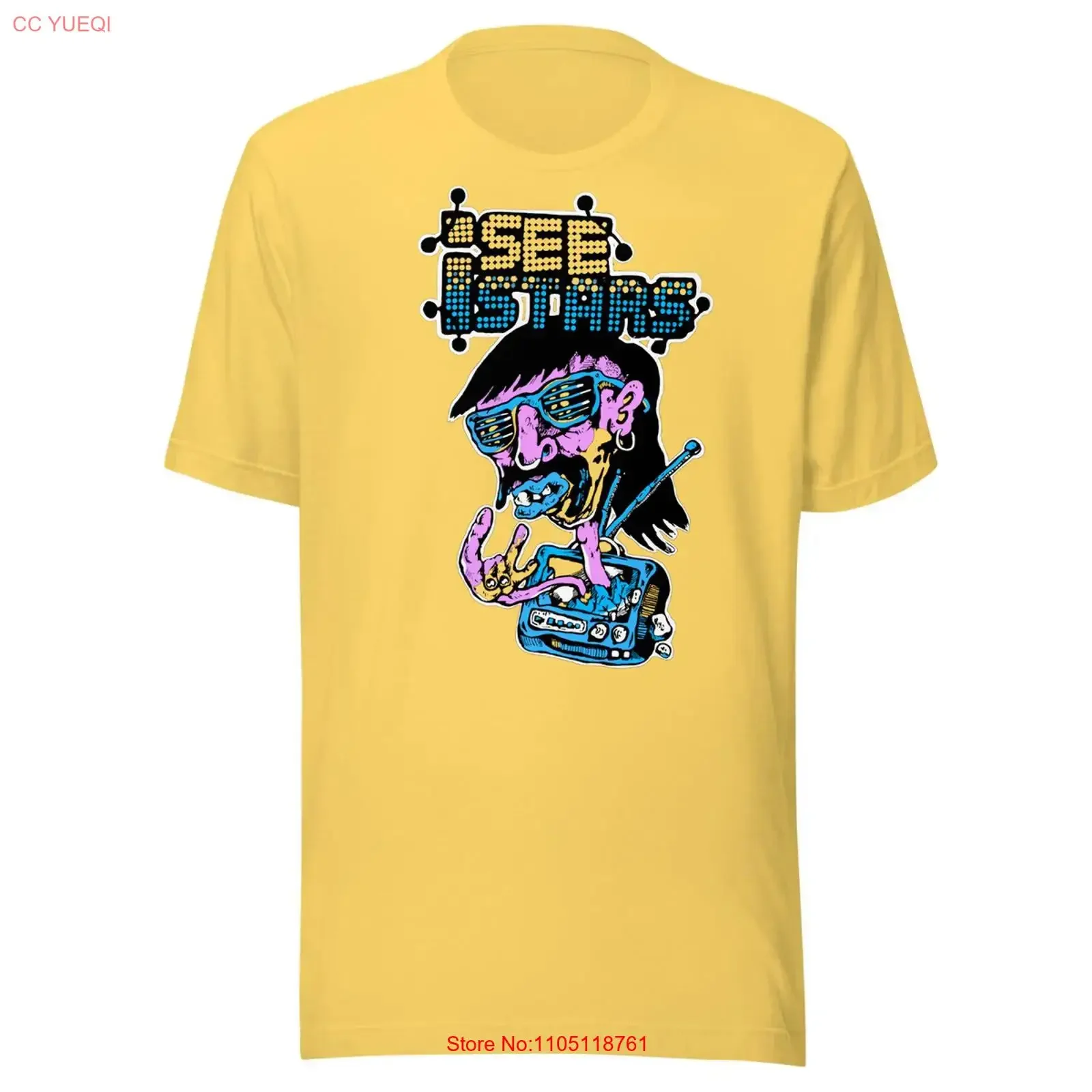 I SEE STARS MySpace Monster Electronic Post Hardcore Band T shirt S 4XL FR005 vintage Washed Slightly Comfortable Casual Unisex
