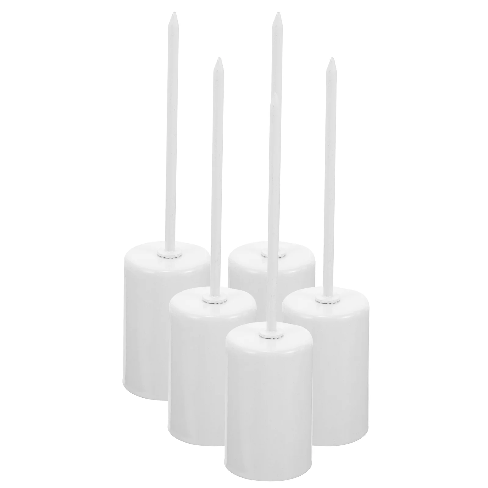 

5 Pcs Christmas Tree Wax Holder Taper Holders Metal Insert Cup Candles Festival Dining Table with Spike