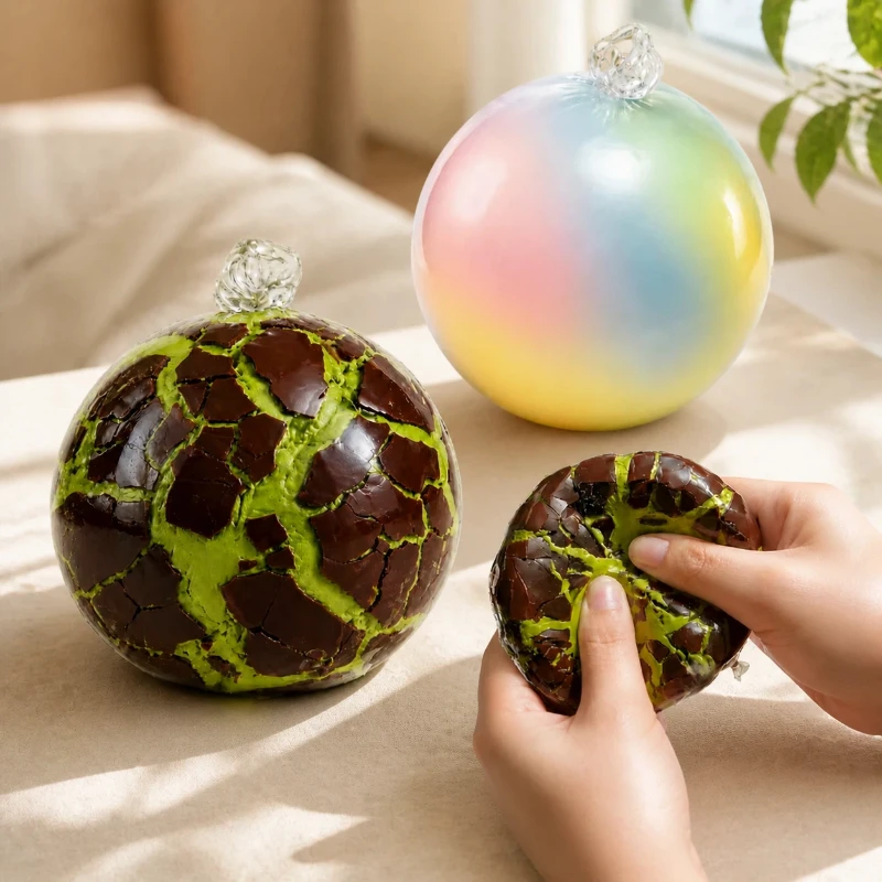 Chocolate crunch squeeze ball multicolor super soft decompression toy adult desk anxiety relief decompression toy souvenir.