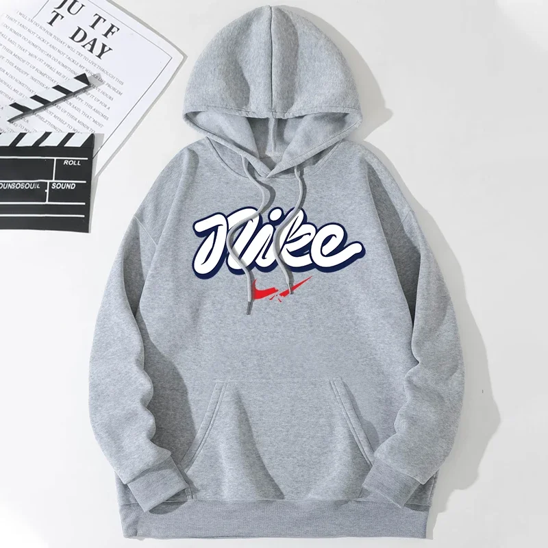 

Fun Sports brand trendy fashion casual sportswear comfortable printed loose top pullover men's hooded sweatshirt street wear