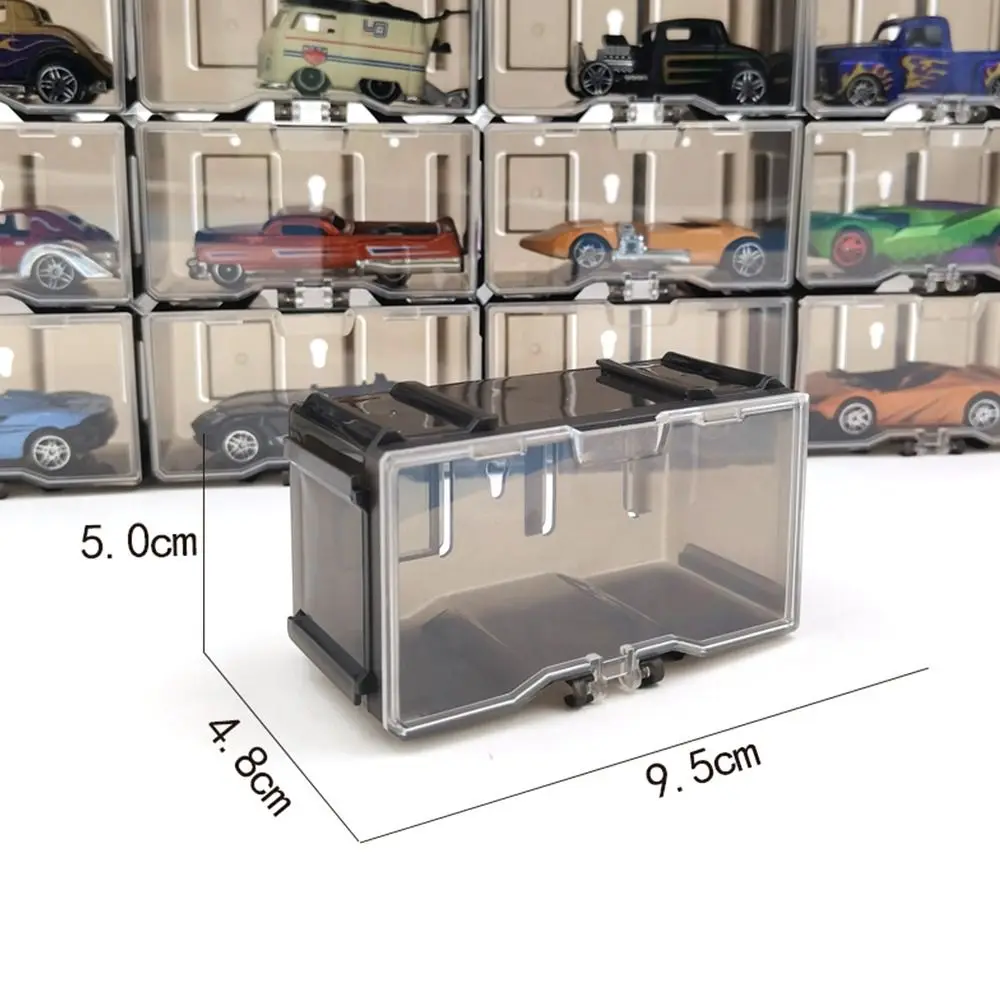 Durable ABS Display Box 1/64 Diecast Model Car Without Car Storage Box With Handle Display Rack Model