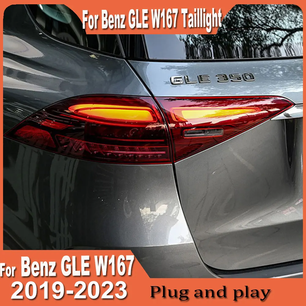

Pair Car Lights For Benz GLE 2019 2020 2021 2022 2023 W167 Taillight LED Projector Tail Lamp Daytime Running Light Accessories