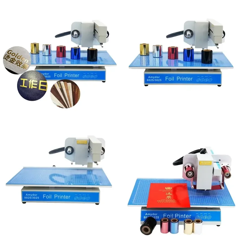for Wildo 8025 Digital Automatic Hot Foil Embossing Machine for Gift Box Handbag Envelope Greeting Card Bronzing Printer