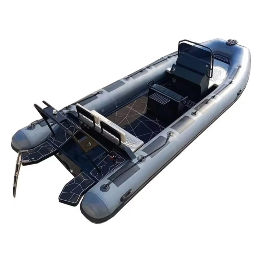 Barcos infláveis de alumínio RHIB 660 ORCA Hypalon do mestre do oceano de alumínio 22ft do esporte